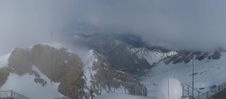 Archiv Foto Webcam Zugspitze: Panoramablick vom Gipfel 17:00