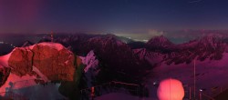 Archiv Foto Webcam Zugspitze: Panoramablick vom Gipfel 21:00