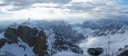 Archiv Foto Webcam Zugspitze: Panoramablick vom Gipfel 07:00