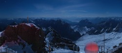 Archived image Webcam Panoramic View Zugspitze 23:00