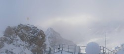 Archiv Foto Webcam Zugspitze: Panoramablick vom Gipfel 07:00