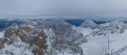 Archiv Foto Webcam Zugspitze: Panoramablick vom Gipfel 11:00