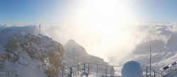 Archiv Foto Webcam Zugspitze: Panoramablick vom Gipfel 15:00