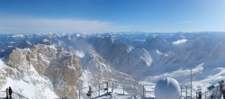 Archiv Foto Webcam Zugspitze: Panoramablick vom Gipfel 11:00