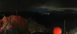 Archiv Foto Webcam Zugspitze: Panoramablick vom Gipfel 19:00