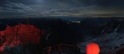 Archiv Foto Webcam Zugspitze: Panoramablick vom Gipfel 01:00