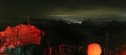 Archiv Foto Webcam Zugspitze: Panoramablick vom Gipfel 23:00