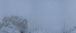 Archiv Foto Webcam Zugspitze: Panoramablick vom Gipfel 13:00