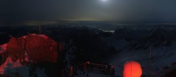 Archived image Webcam Panoramic View Zugspitze 01:00