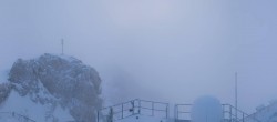 Archiv Foto Webcam Zugspitze: Panoramablick vom Gipfel 07:00