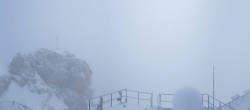 Archiv Foto Webcam Zugspitze: Panoramablick vom Gipfel 09:00