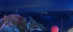 Archiv Foto Webcam Zugspitze: Panoramablick vom Gipfel 17:00