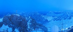 Archiv Foto Webcam Zugspitze: Panoramablick vom Gipfel 17:00