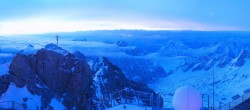 Archiv Foto Webcam Zugspitze: Panoramablick vom Gipfel 05:00