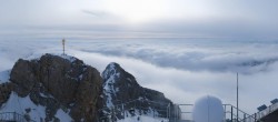 Archiv Foto Webcam Zugspitze: Panoramablick vom Gipfel 07:00