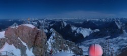 Archived image Webcam Panoramic View Zugspitze 01:00