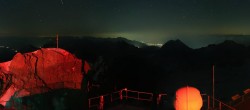 Archiv Foto Webcam Zugspitze: Panoramablick vom Gipfel 23:00