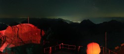 Archiv Foto Webcam Zugspitze: Panoramablick vom Gipfel 01:00