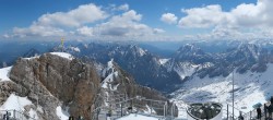 Archiv Foto Webcam Zugspitze: Panoramablick vom Gipfel 11:00