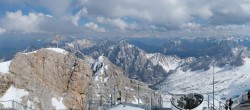 Archiv Foto Webcam Zugspitze: Panoramablick vom Gipfel 15:00