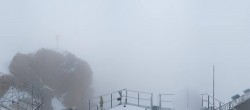 Archiv Foto Webcam Zugspitze: Panoramablick vom Gipfel 09:00
