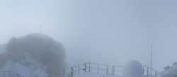Archiv Foto Webcam Zugspitze: Panoramablick vom Gipfel 07:00