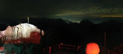 Archiv Foto Webcam Zugspitze: Panoramablick vom Gipfel 23:00