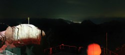 Archiv Foto Webcam Zugspitze: Panoramablick vom Gipfel 01:00
