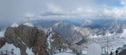 Archiv Foto Webcam Zugspitze: Panoramablick vom Gipfel 15:00