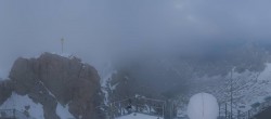 Archiv Foto Webcam Zugspitze: Panoramablick vom Gipfel 19:00