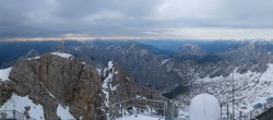 Archiv Foto Webcam Zugspitze: Panoramablick vom Gipfel 06:00