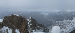 Archiv Foto Webcam Zugspitze: Panoramablick vom Gipfel 15:00
