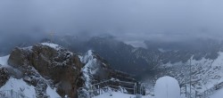 Archiv Foto Webcam Zugspitze: Panoramablick vom Gipfel 05:00