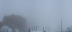 Archiv Foto Webcam Zugspitze: Panoramablick vom Gipfel 07:00