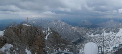 Archiv Foto Webcam Zugspitze: Panoramablick vom Gipfel 15:00