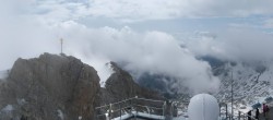 Archiv Foto Webcam Zugspitze: Panoramablick vom Gipfel 09:00