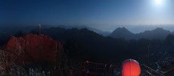 Archiv Foto Webcam Zugspitze: Panoramablick vom Gipfel 01:00