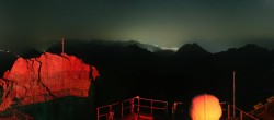 Archiv Foto Webcam Zugspitze: Panoramablick vom Gipfel 23:00