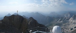 Archiv Foto Webcam Zugspitze: Panoramablick vom Gipfel 07:00