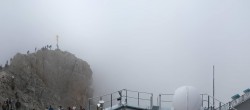 Archiv Foto Webcam Zugspitze: Panoramablick vom Gipfel 09:00