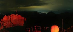 Archiv Foto Webcam Zugspitze: Panoramablick vom Gipfel 23:00