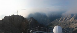 Archiv Foto Webcam Zugspitze: Panoramablick vom Gipfel 05:00