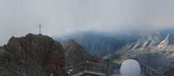 Archiv Foto Webcam Zugspitze: Panoramablick vom Gipfel 06:00
