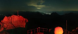 Archiv Foto Webcam Zugspitze: Panoramablick vom Gipfel 01:00