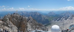 Archiv Foto Webcam Zugspitze: Panoramablick vom Gipfel 11:00