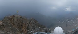 Archiv Foto Webcam Zugspitze: Panoramablick vom Gipfel 13:00