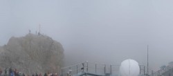 Archiv Foto Webcam Zugspitze: Panoramablick vom Gipfel 13:00