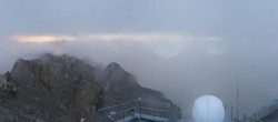 Archiv Foto Webcam Zugspitze: Panoramablick vom Gipfel 05:00