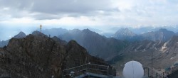 Archiv Foto Webcam Zugspitze: Panoramablick vom Gipfel 07:00