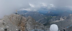 Archiv Foto Webcam Zugspitze: Panoramablick vom Gipfel 15:00